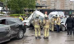 Beşiktaş'ta 7 araç zincirleme kaza yaptı: 8 yaralı