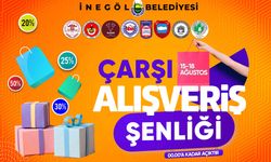 İnegöl'de çarşı alışveriş şenliği başlıyor