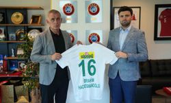 Bursaspor Başkanı Enes Çelik, Başkan İbrahim Hacıosmanoğlu’nu ziyaret etti