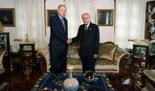 Cumhurbaşkanı Tayyip Erdoğan, Devlet Bahçeli ile görüştü