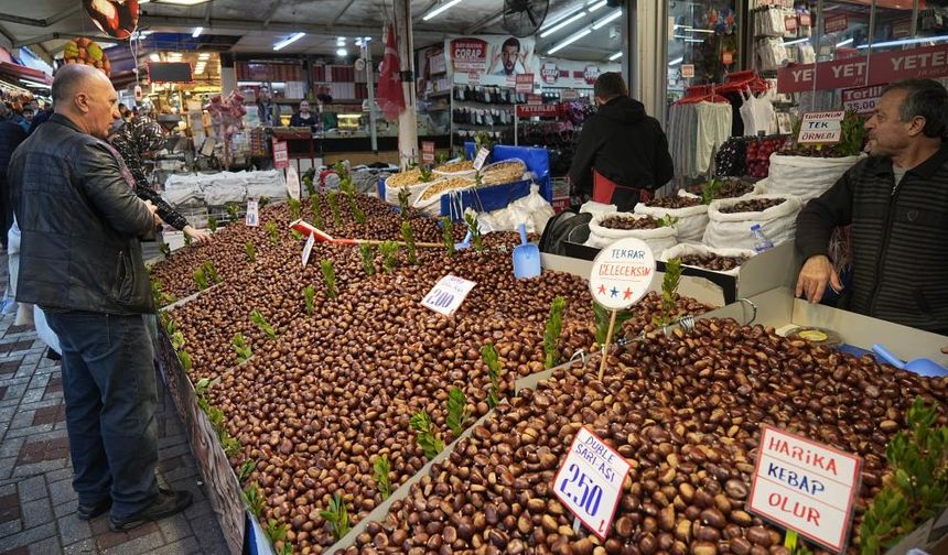 Yerli kestanedeki bolluk, hem satıcının hem de alıcının yüzünü güldürüyor